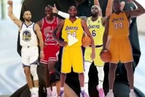 韦德排历史首发五虎：库里&乔丹&科比&詹姆斯&奥尼尔 这阵容无敌